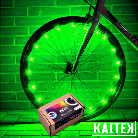 IFRENCHIE LED Bicycle Wheel Accessory Light for 1 Wheel - Green