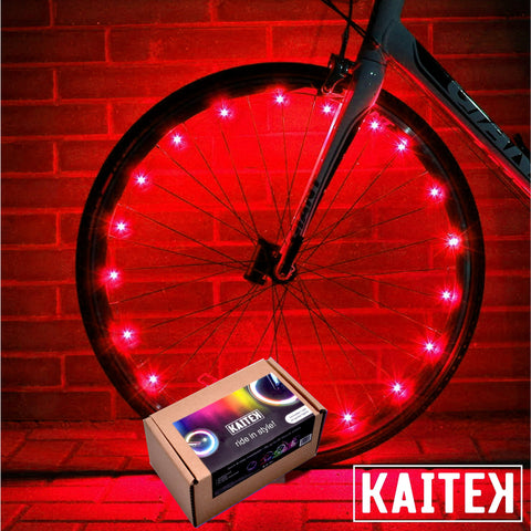 IFRENCHIE LED Bicycle Wheel Accessory Light for 1 Wheel - Red