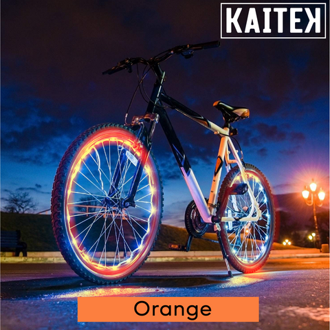 IFRENCHIE LED Bicycle Wheel Accessory Light for 2 Wheel - Orange