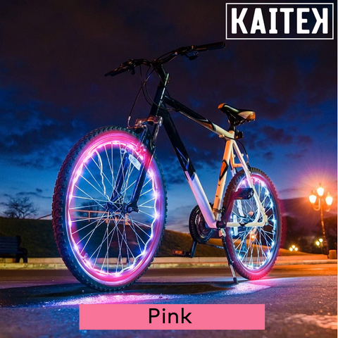 IFRENCHIE LED Bicycle Wheel Accessory Light for 2 Wheel - Pink
