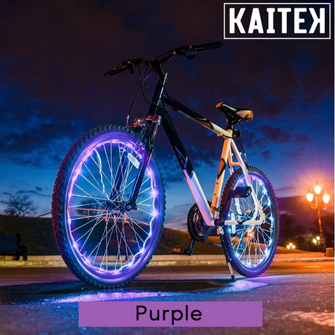 IFRENCHIE LED Bicycle Wheel Accessory Light for 2 Wheel - Purple