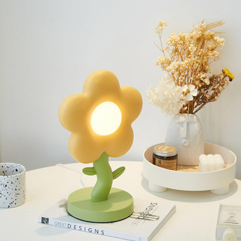 Yellow Flower Table Lamp