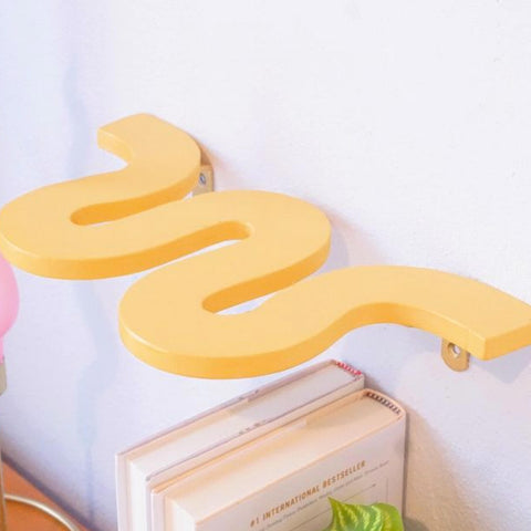 Yellow Wavy Shelf