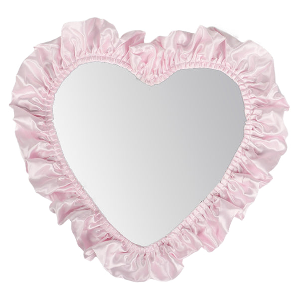 Pink Gathered Satin Mirror