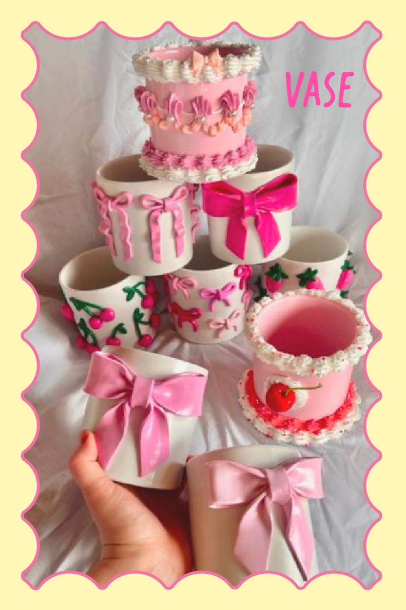 Vase. Click to see Assortment of decorative vases in ceramic, glass, and mixed materials designed to complement floral and home assortments.